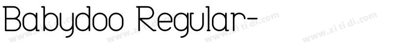 Babydoo Regular字体转换